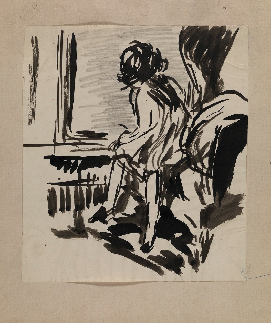 Sans titre (figure assise) - H. Lyman Sayen