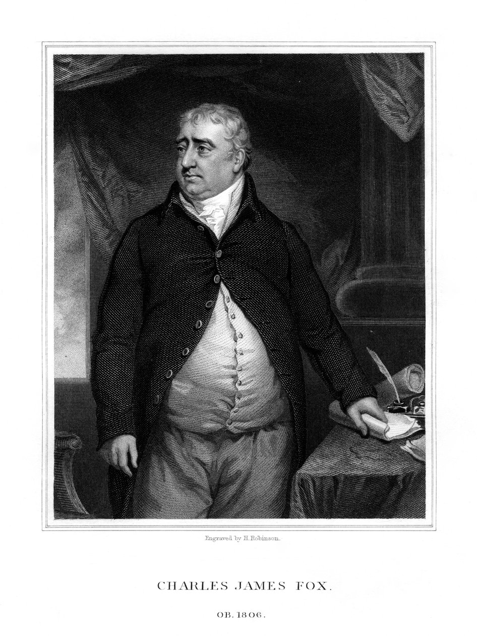 Charles James Fox, homme politique britannique, 1833 - H. Robinson