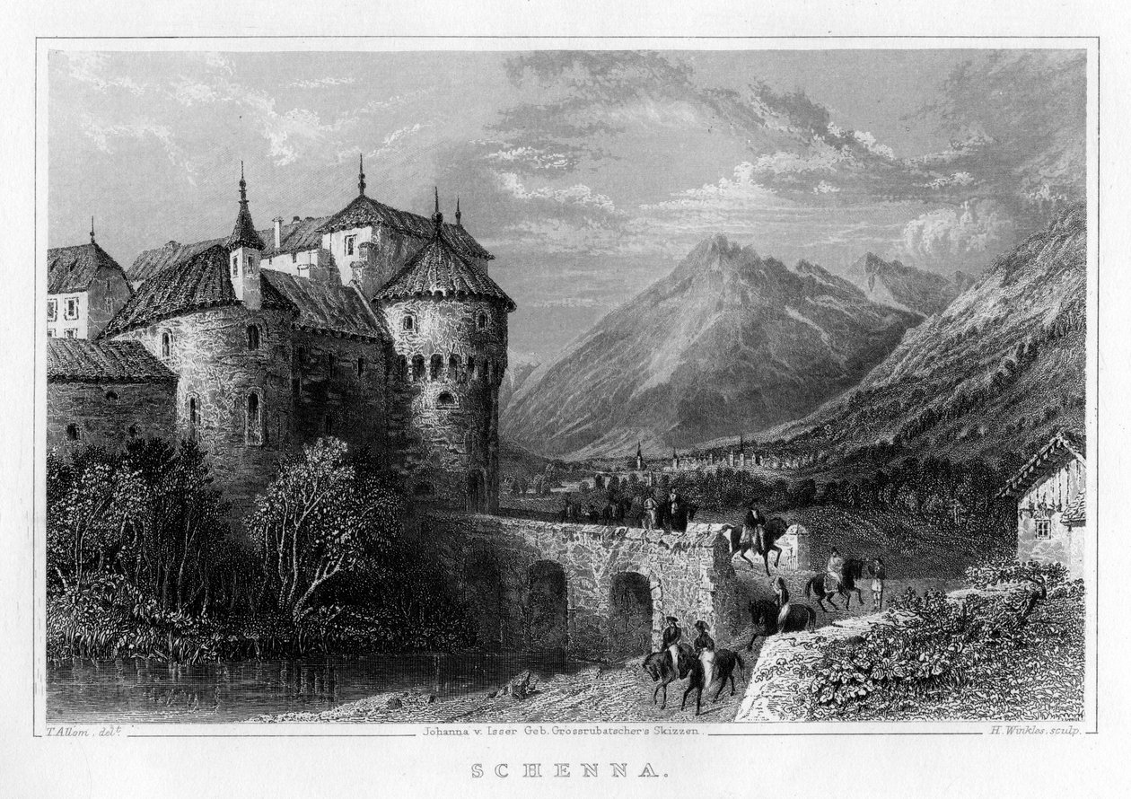 Schenna, 19e siècle - H. Winkles