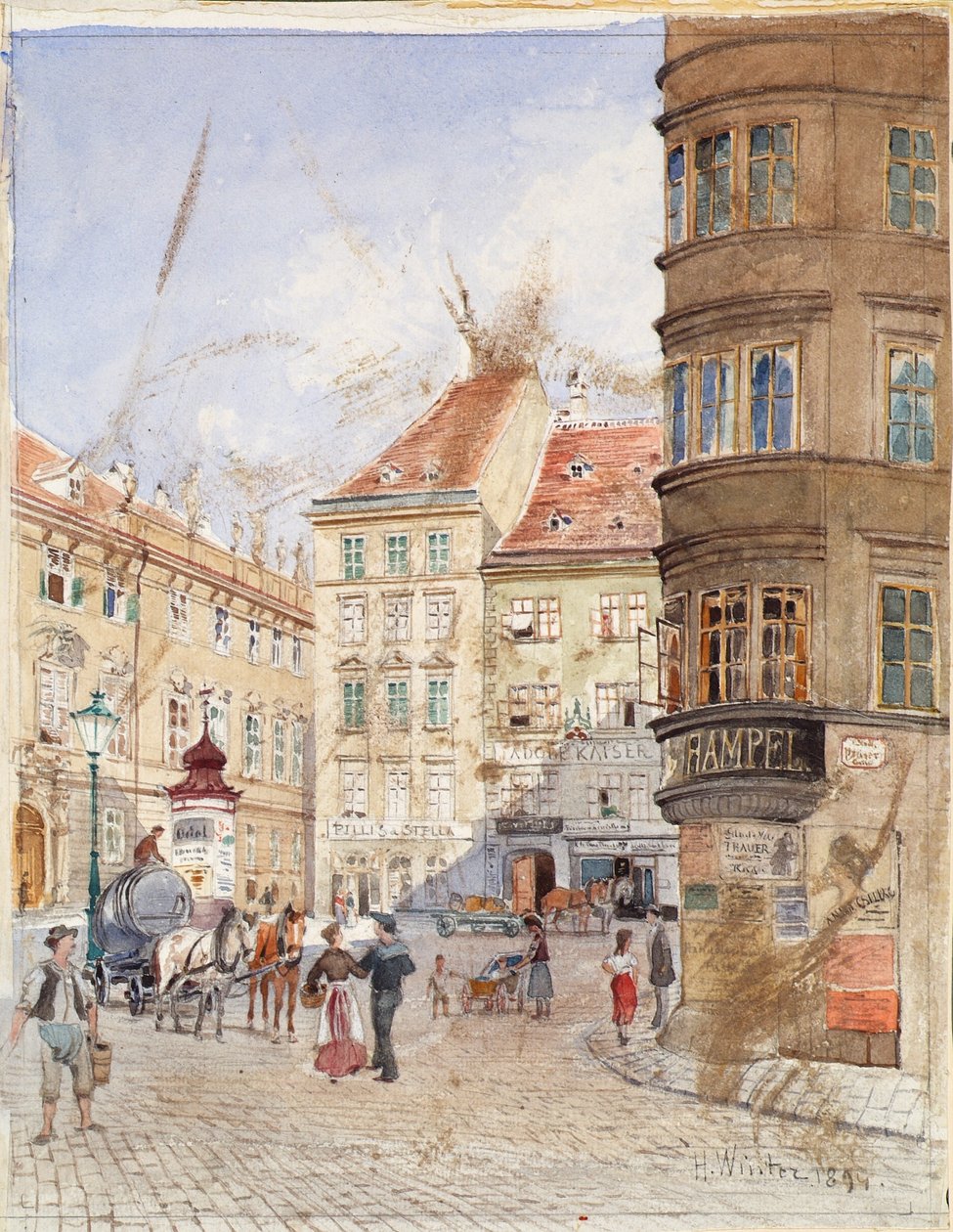 La place des Juifs à Vienne - H. Winter