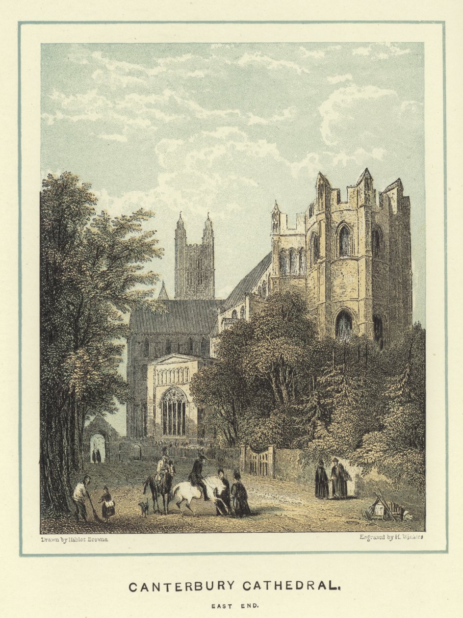 Cathédrale de Canterbury, extrémité est - Hablot Knight Browne