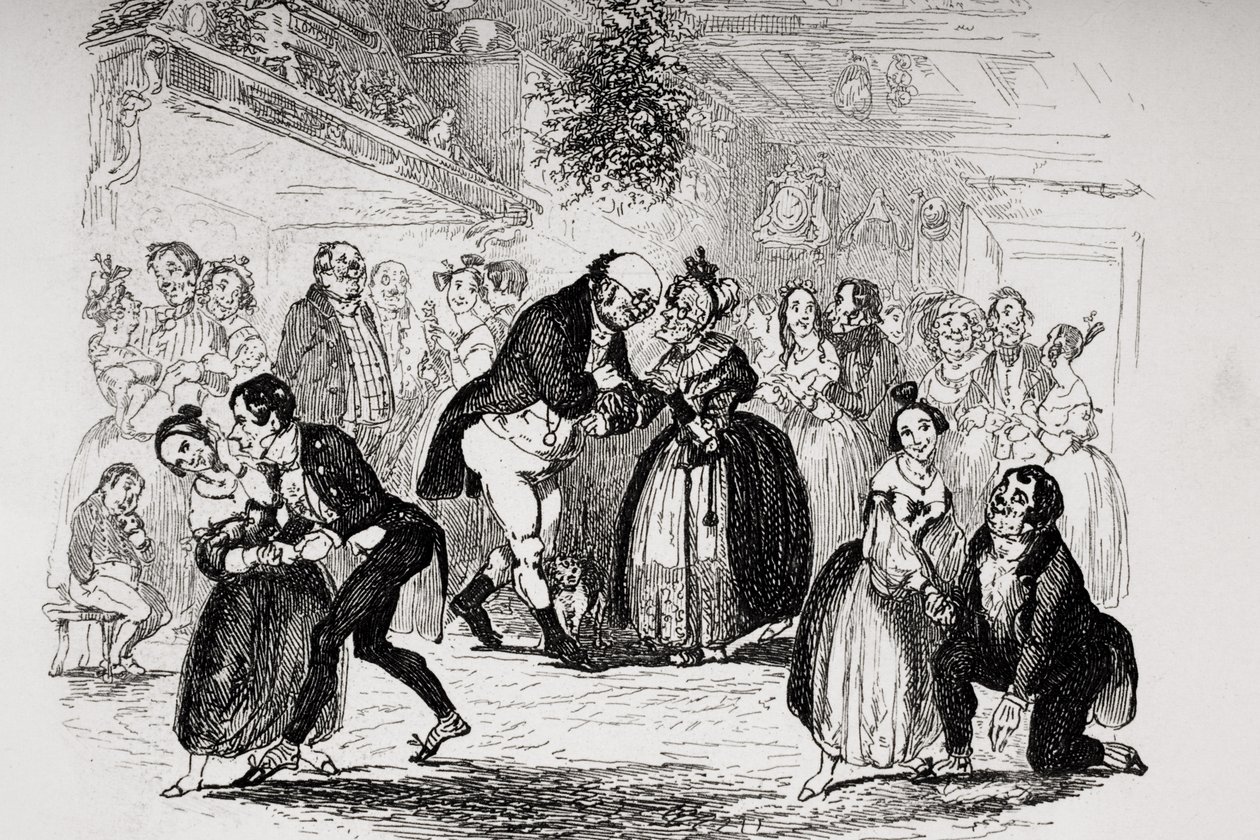 Veille de Noël chez M. Wardle, illustration des 