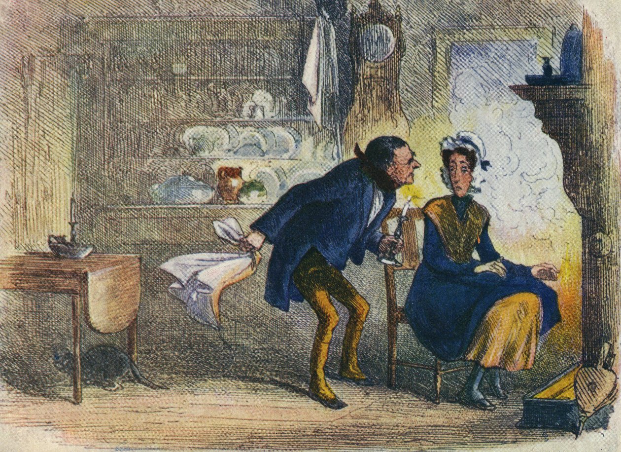 Dans le pays de Dickens - Carte postale de Little Dorrit, 1907 - Hablot Knight Browne