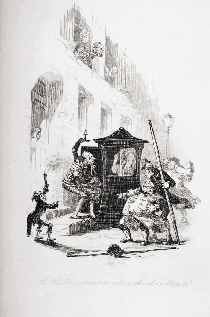 La situation de M. Winkle lorsque la porte s
