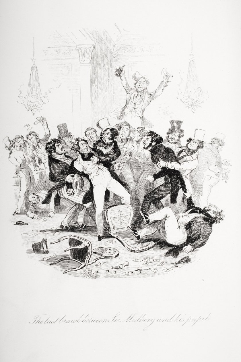 La dernière bagarre entre Sir Mulberry et son élève, illustration de 