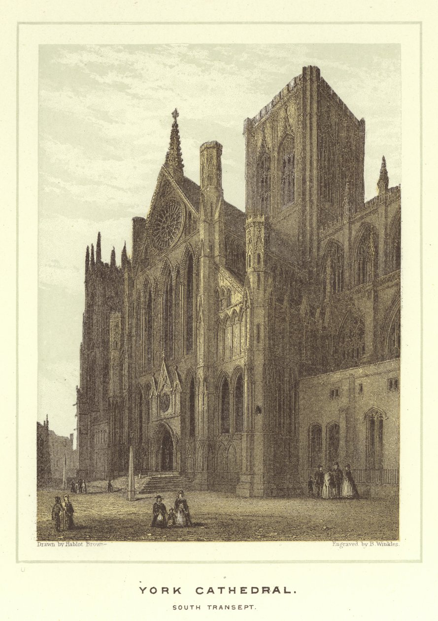 Cathédrale de York, transept sud - Hablot Knight Browne