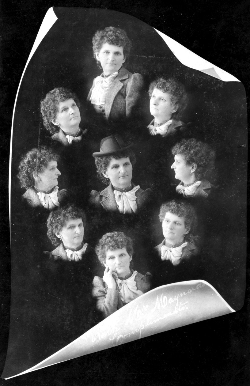 Autoportraits en exposition multiple, vers 1895 - Hannah Maynard