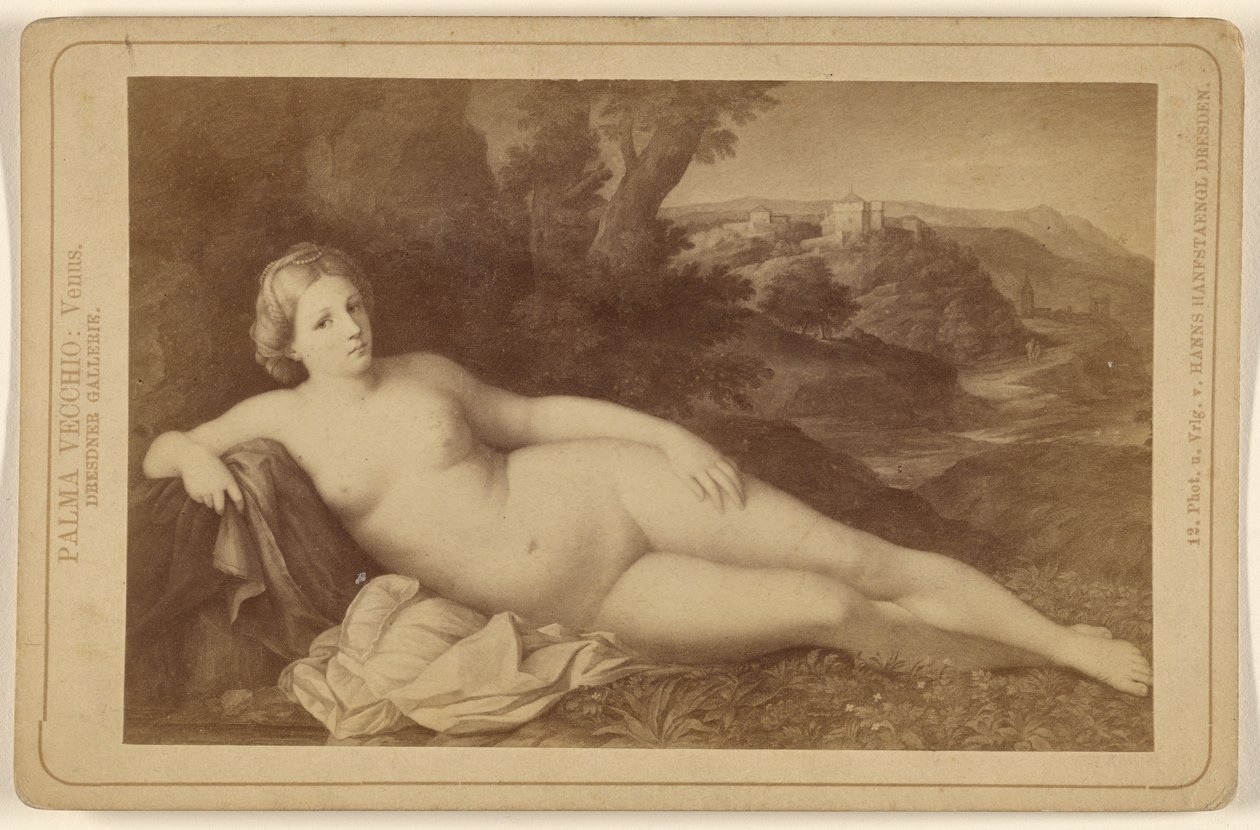 Palma Vecchio : Vénus. Galerie de Dresde. - Hanns Hanfstaengl