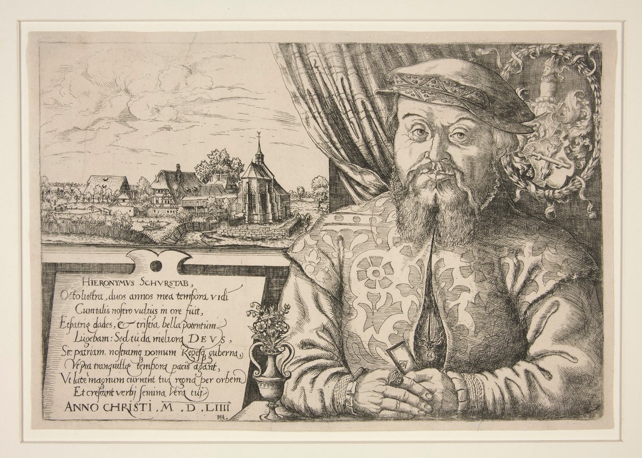 Portrait de Hieronymous Schurstab (1512-après 1554) - Hanns Lautensack