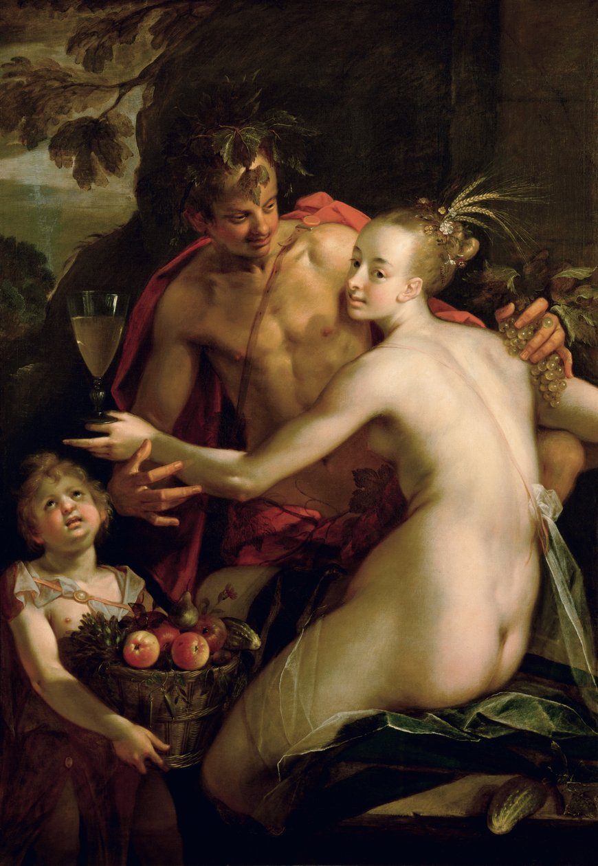 Bacchus, Cérès et Amour - Hans von Aachen