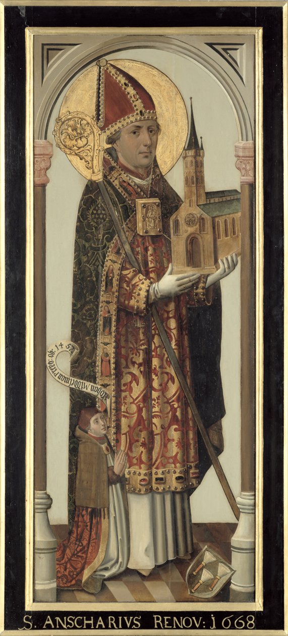 Panneau votif représentant Saint Ansgar, 1457 - Hans Bornemann