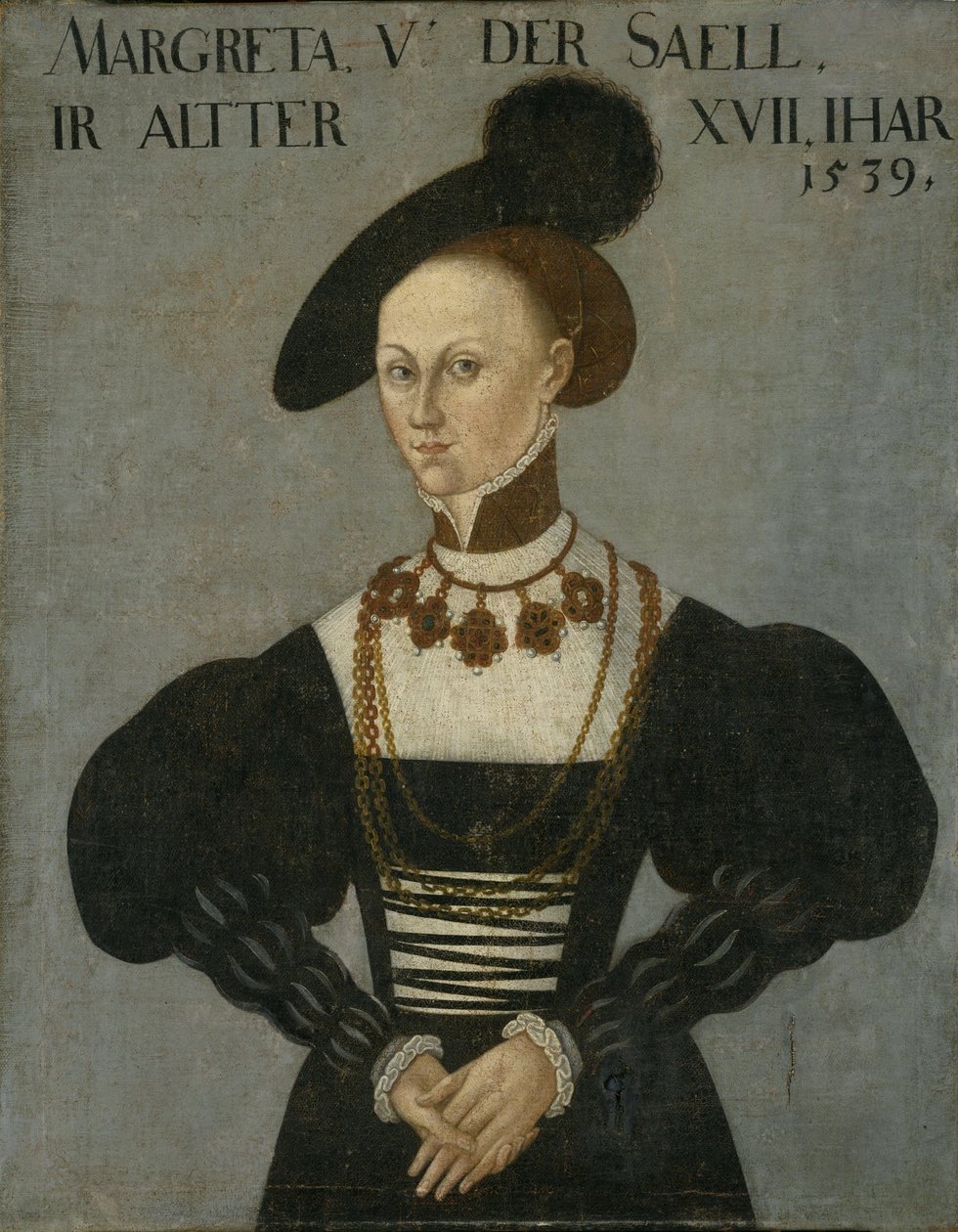 Margarethe von der Saale, épouse morganatique de Philippe Ier - Hans Brosamer