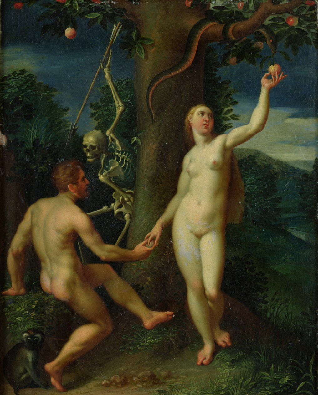 Adam et Ève - Hans I or Johann Rottenhammer