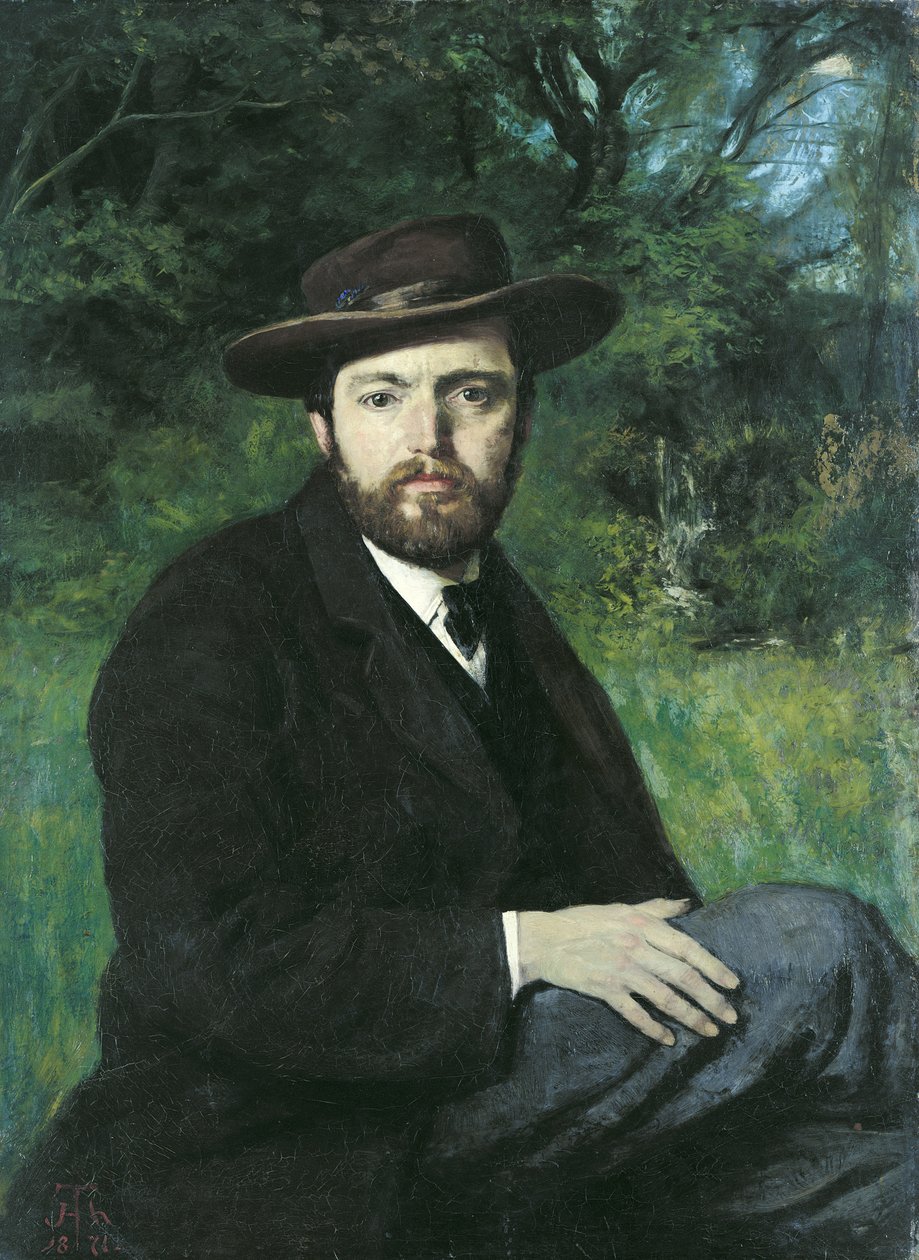 Autoportrait, 1871 - Hans Thoma