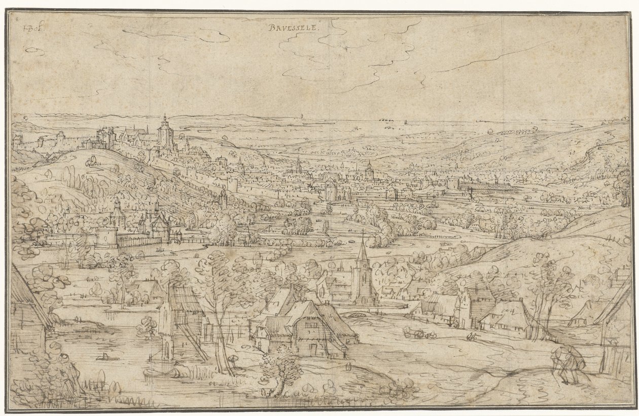 Vue sur Bruxelles - Hans Bol