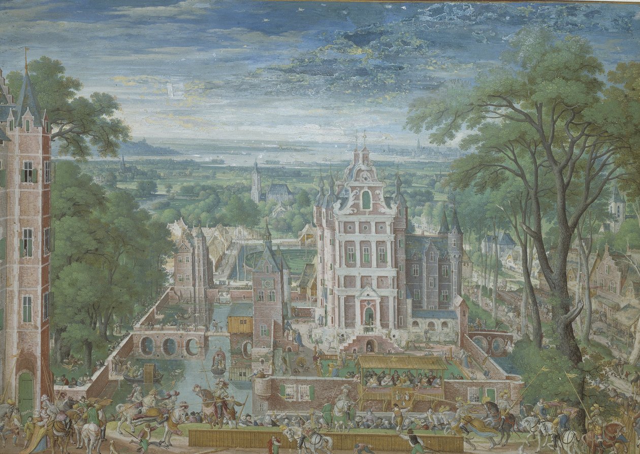 Tournoi devant un château - Hans Bol