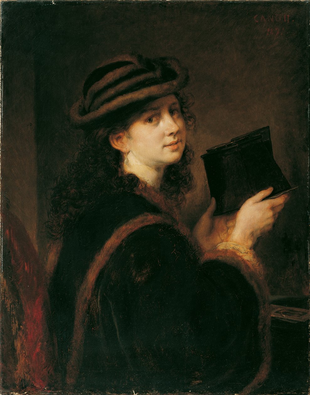 Fille avec stéréoscope - Hans Canon