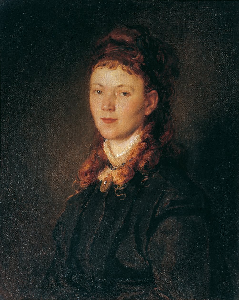Fille aux cheveux roux-blonds - Hans Canon