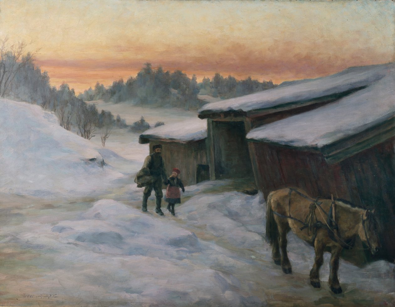 Depuis Sandviken - Hans Gude