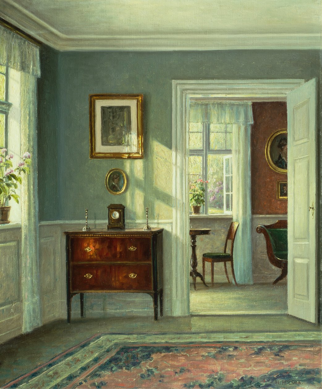 Un intérieur - Hans Hilsoe