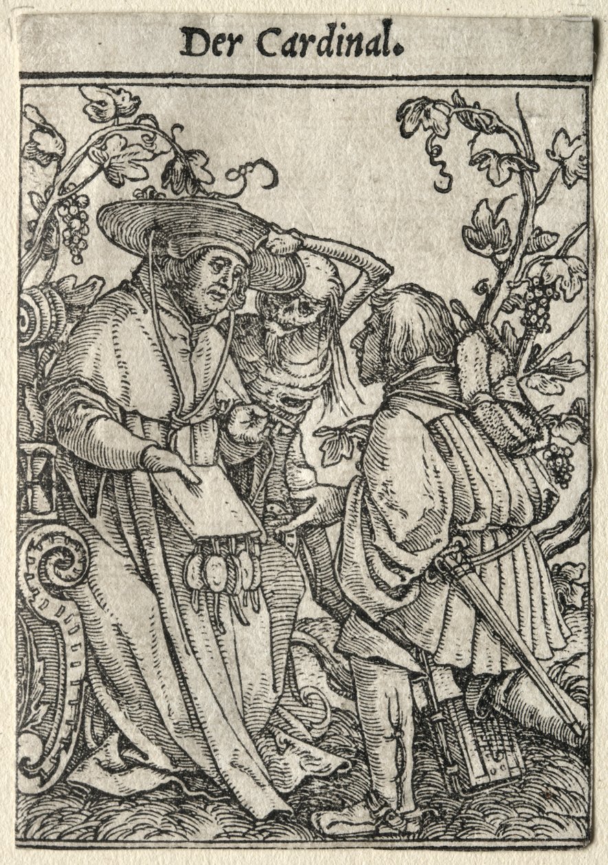 La Danse de la Mort : Le Cardinal - Hans Holbein