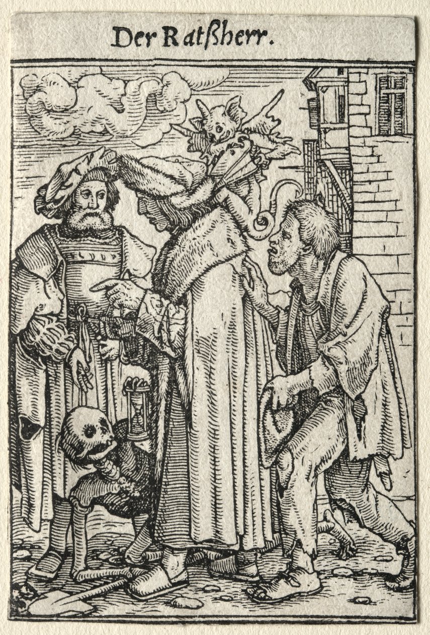La danse macabre : Le conseiller - Hans Holbein