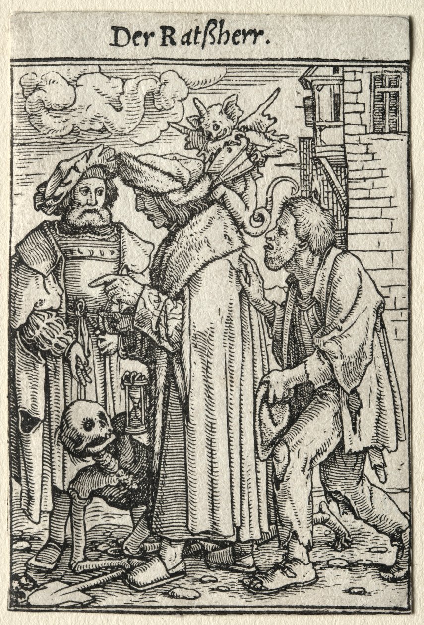 La danse macabre : Le Conseiller - Hans Holbein
