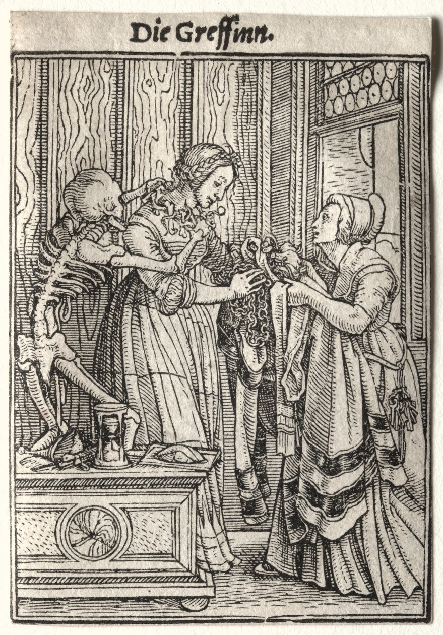 La Danse macabre : La Comtesse - Hans Holbein