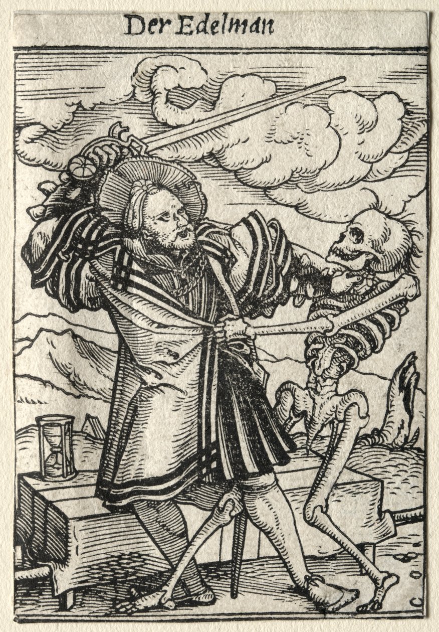 La danse macabre : Le noble - Hans Holbein