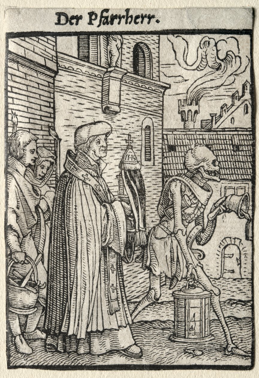 La danse macabre : Le pasteur - Hans Holbein