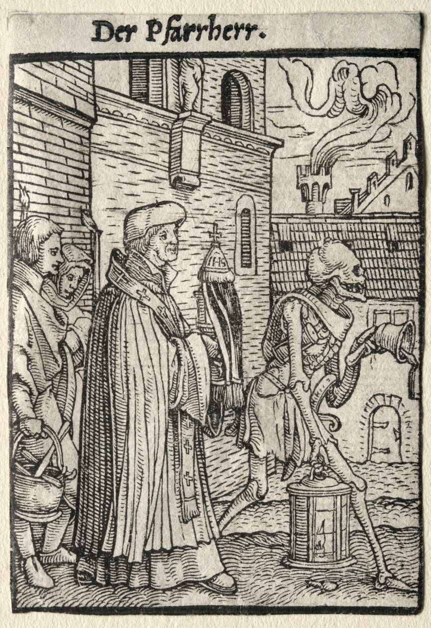 La danse macabre : Le pasteur - Hans Holbein