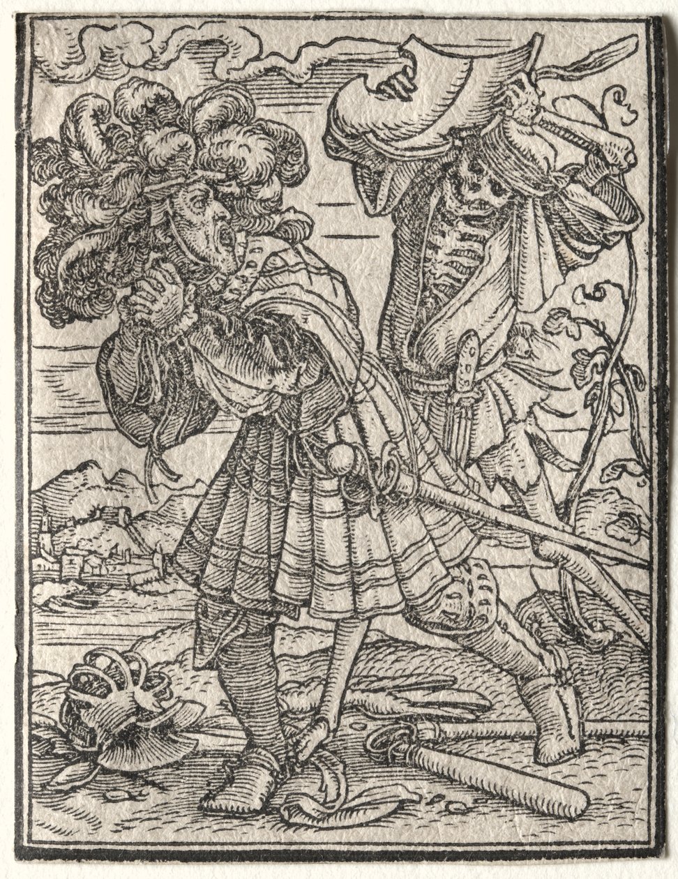 La danse de la mort : Le comte - Hans Holbein