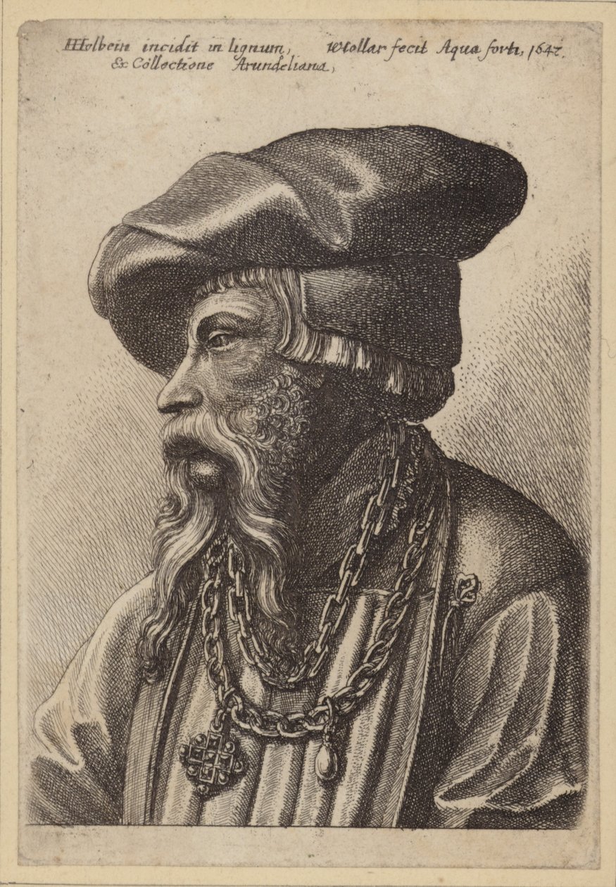 Homme barbu avec collier en chaîne - Hans Holbein der Jüngere