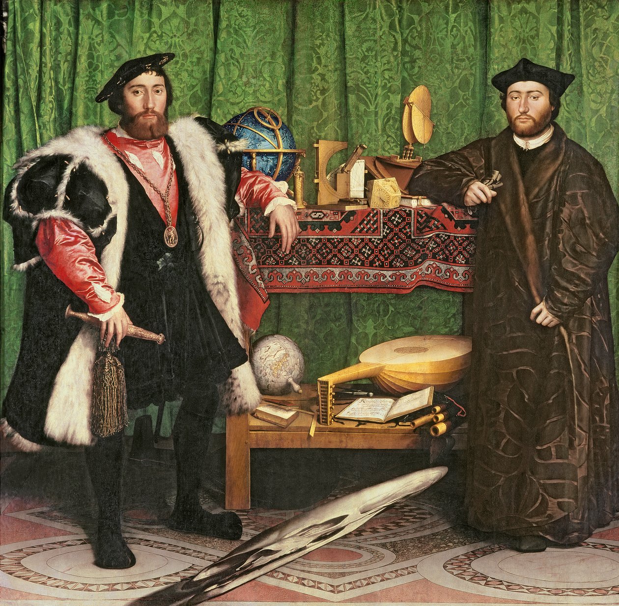 Les Ambassadeurs, 1533 - Hans Holbein der Jüngere