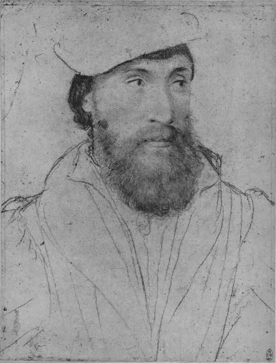 Un gentilhomme : Inconnu, vers 1532-1543, 1945 - Hans Holbein der Jüngere
