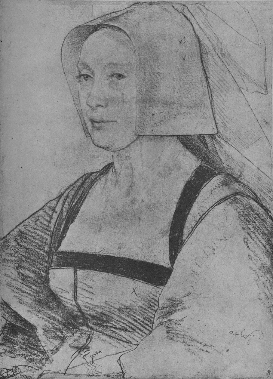 Une femme : Inconnue, 1526-1528 - Hans Holbein der Jüngere