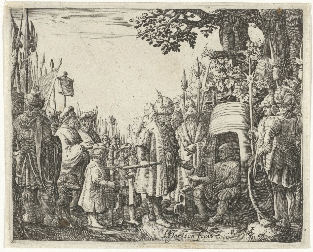 Alexandre le Grand et Diogène - Hans Janssen