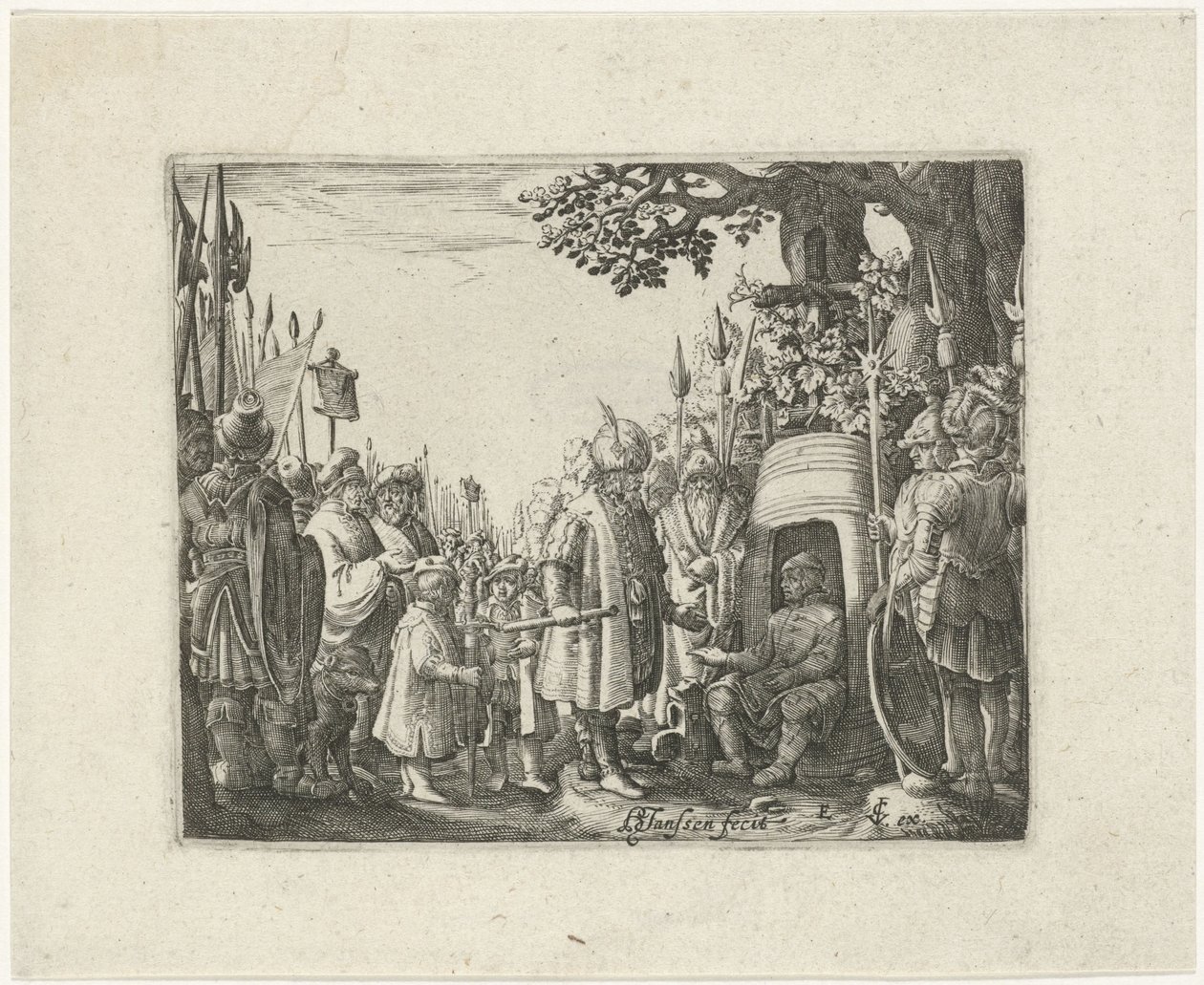 Alexandre le Grand et Diogène - Hans Janssen