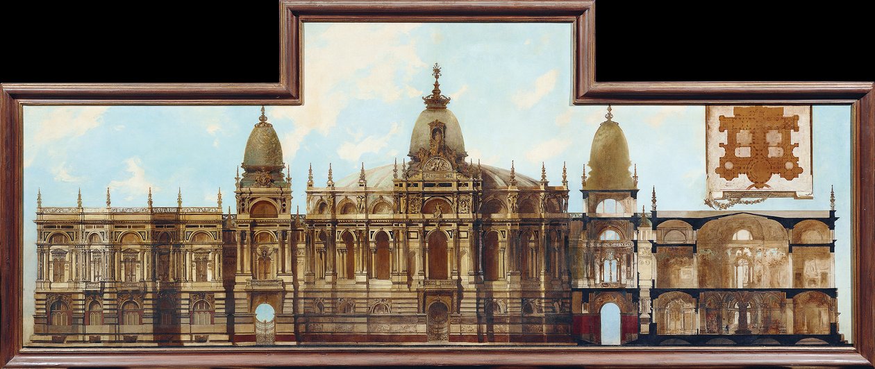 Projet pour un palais : arrière et plan - Hans Makart