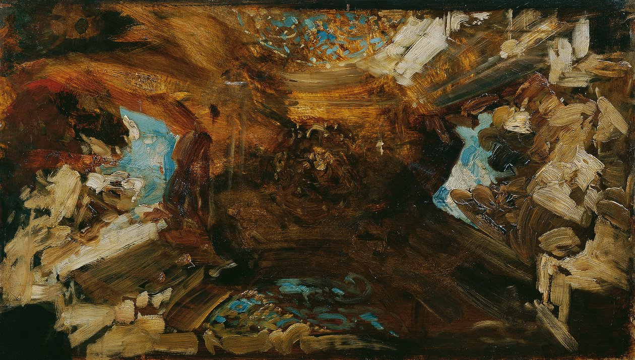 Esquisse de couleur pour le plafond "Les quatre parties du monde" - Hans Makart