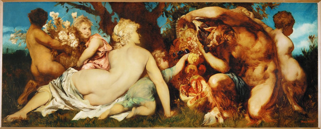 Récolte ... (peinture sur toile) - Hans Makart