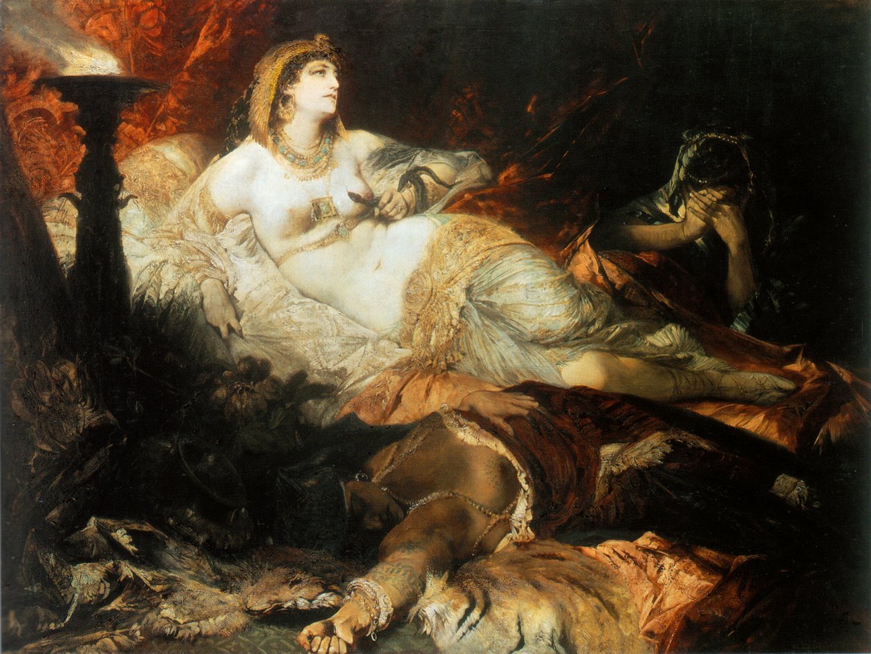 La mort de Cléopâtre, 1875 - Hans Makart
