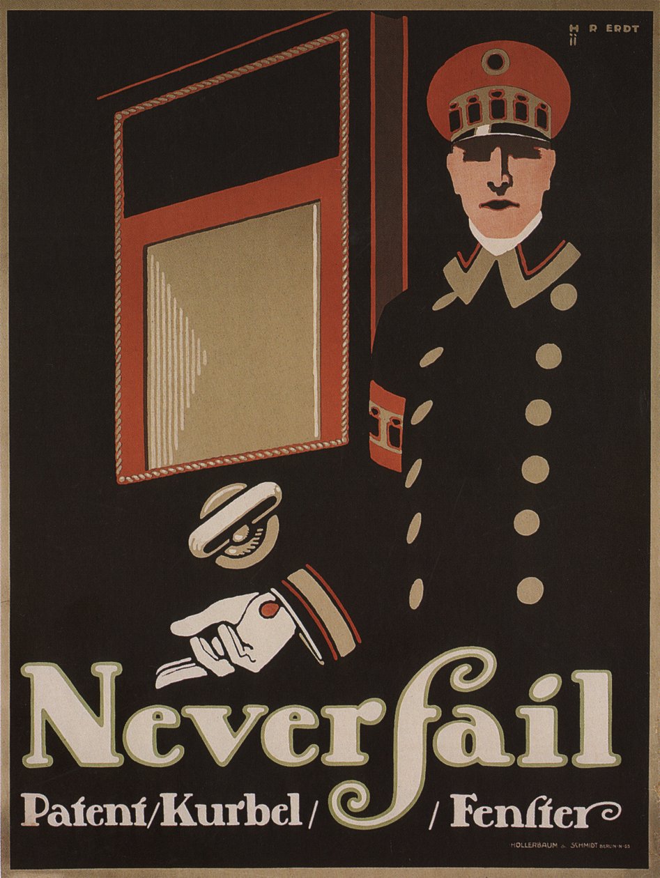 Fenêtres Never Fail, 1911 - Hans Rudi Erdt