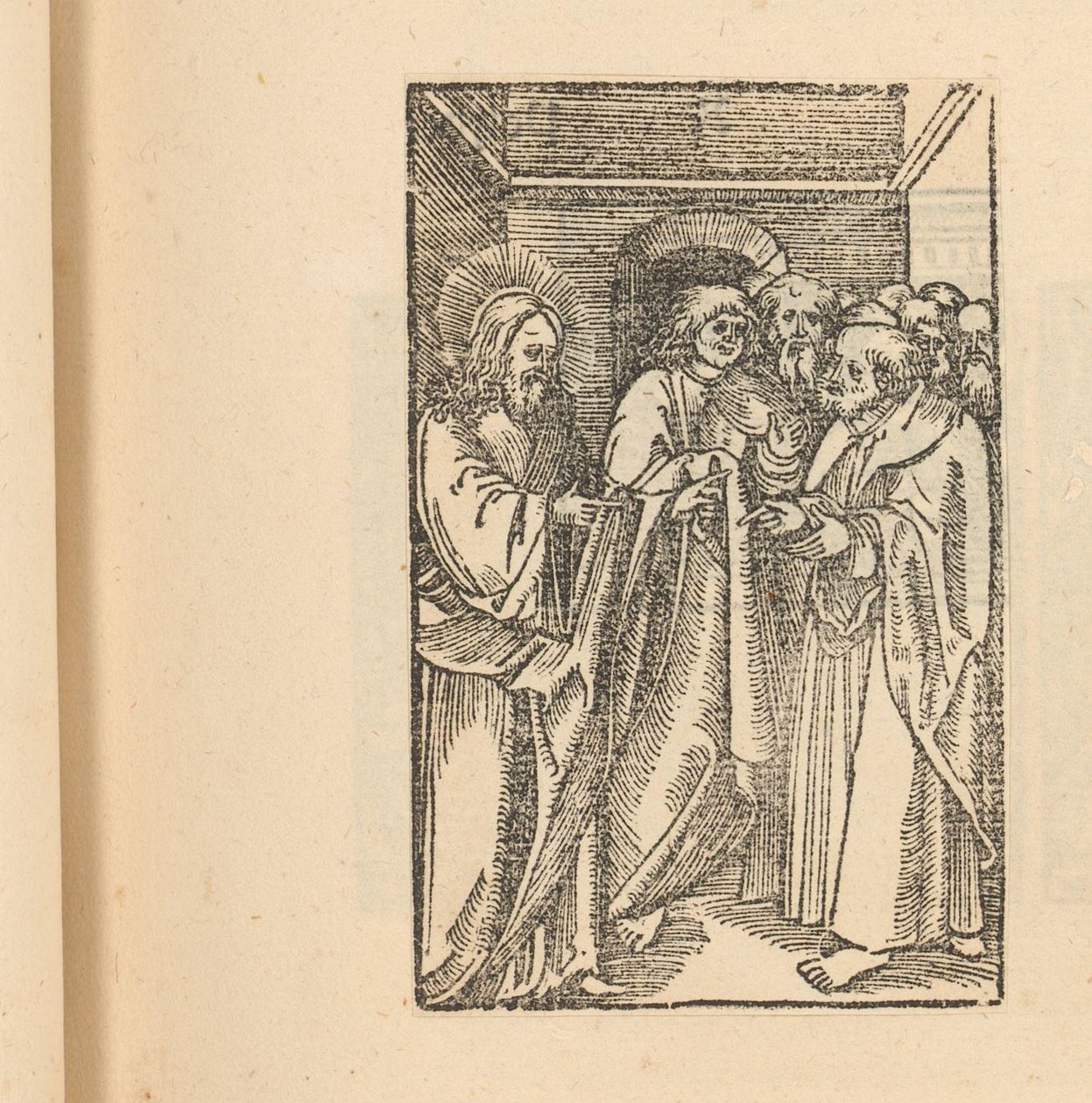 Christ avec un groupe d