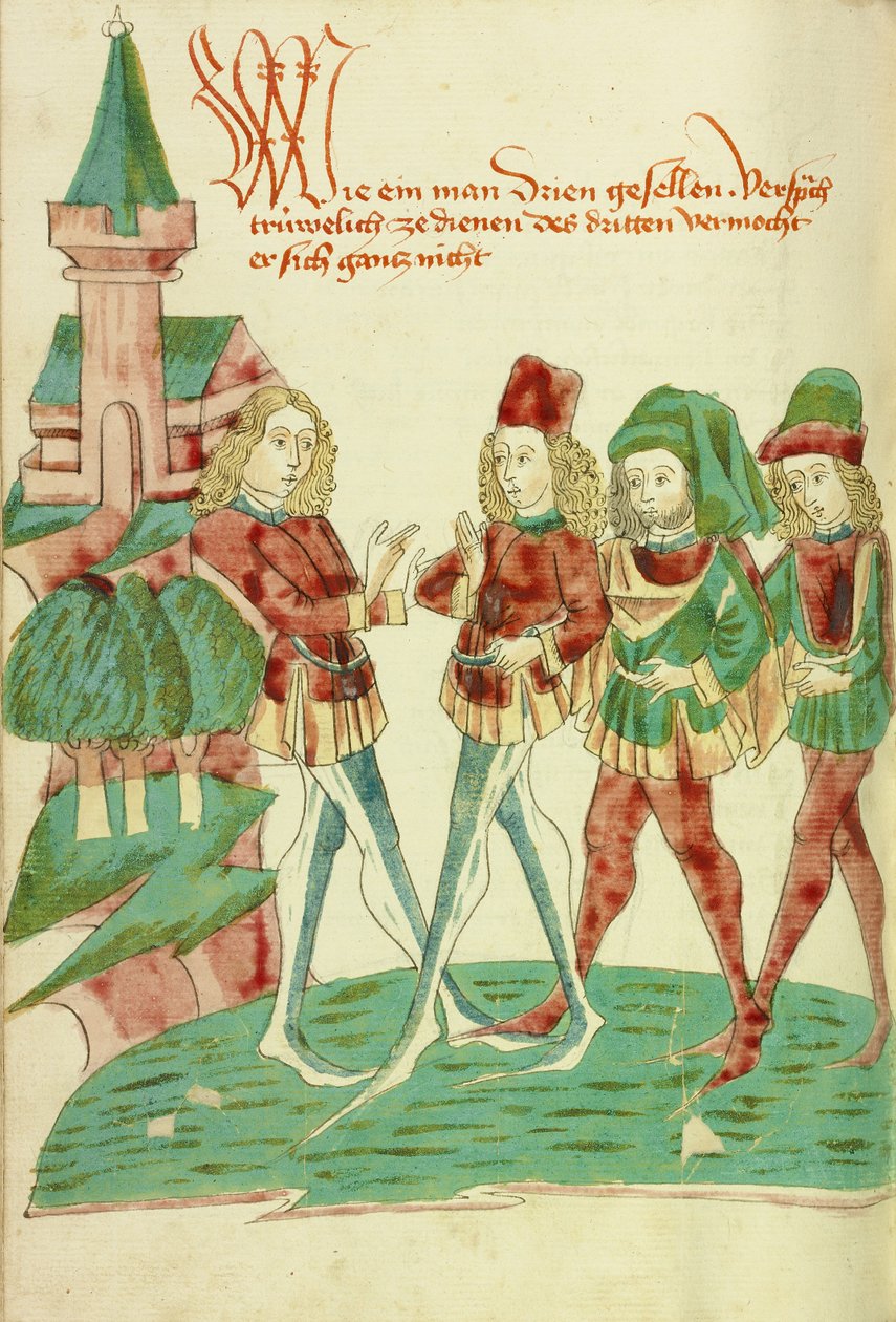 Un serviteur devant trois seigneurs - Hans Schilling