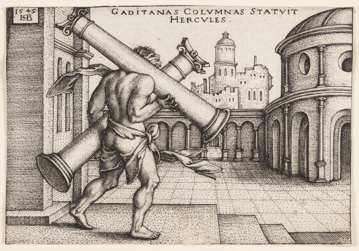 Hercule avec les colonnes d