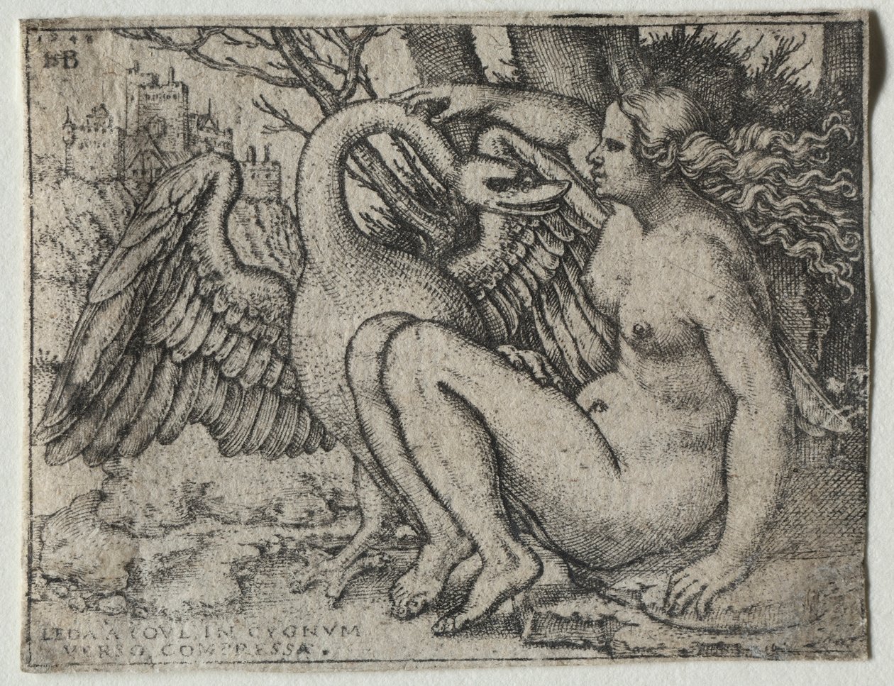 Léda et le cygne, 1548 - Hans Sebald Beham