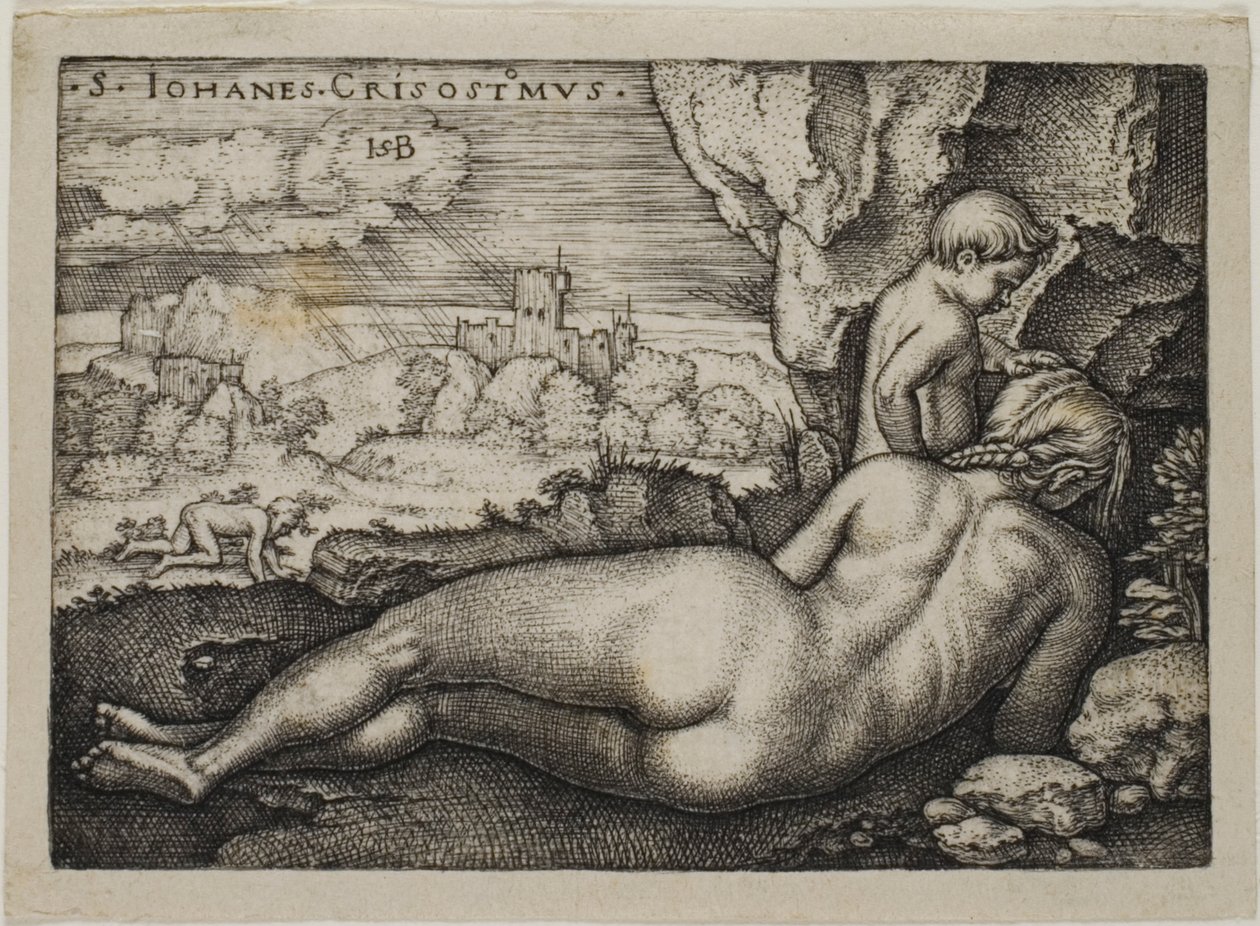Pénitence de saint Jean Chrysostome - Hans Sebald Beham
