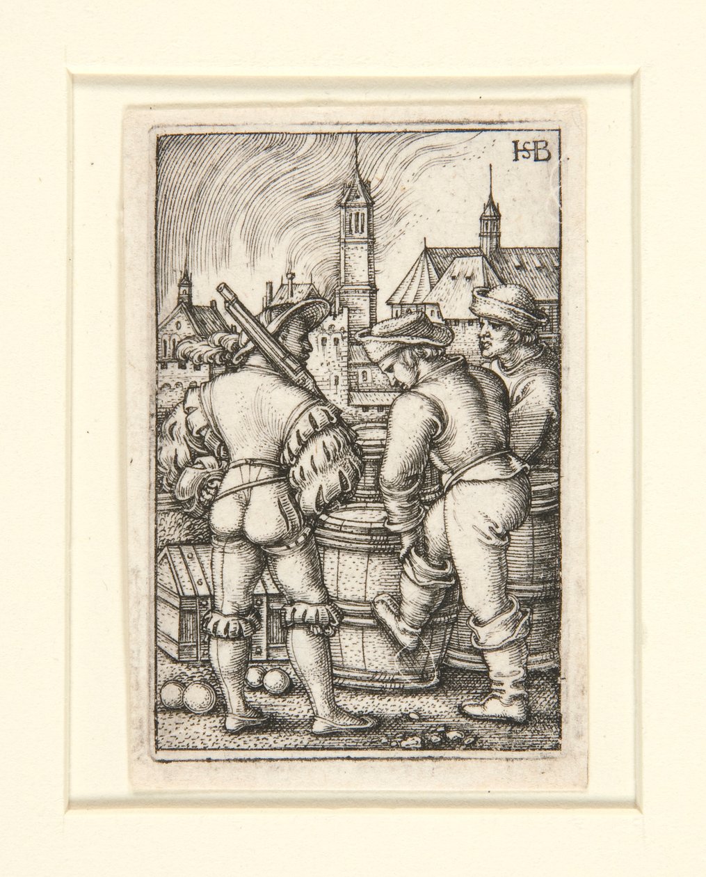 La Garde près des barils de poudre - Hans Sebald Beham