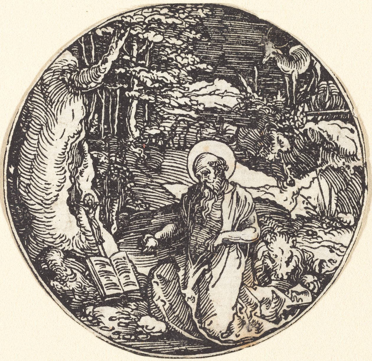 Saint Jérôme en Pénitence - Hans Springinklee